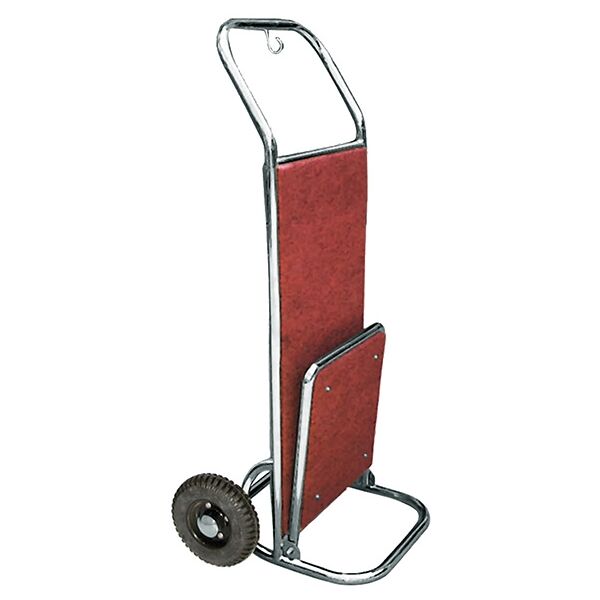 carrello porta valigie in acciaio inox e legno 560x700x1200 mm