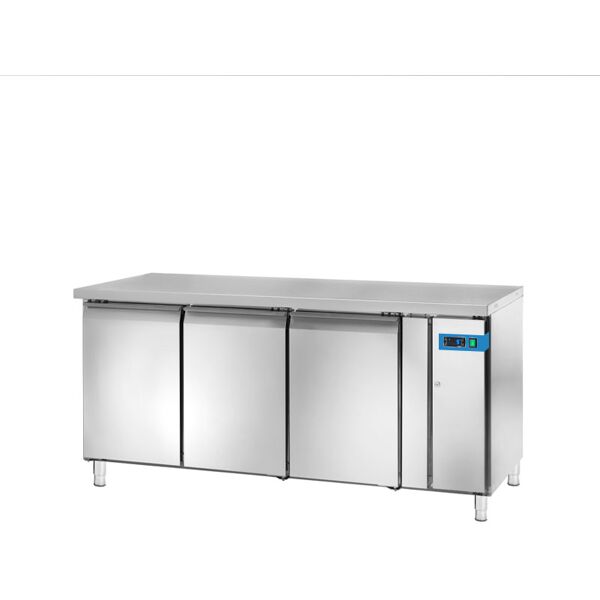 tavolo refrigerato a motore remoto con n° 3 porte gn 1/1 senza alzatina temp. da -2°c a +8°c prof. 70 cm