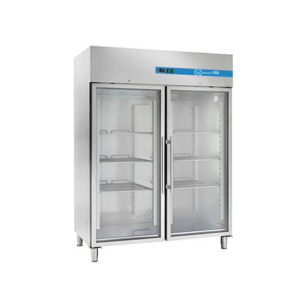 armadio refrigerato ventilato full optional porta vetro capacità 1333 lt temp. da -2°c a +8°c