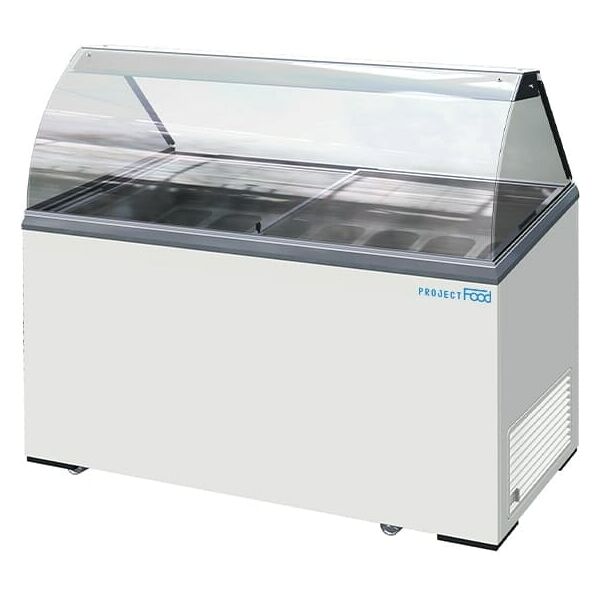 vetrina gelato per 7 vaschette da 5 lt temp da -5°c a -20°c linea basic