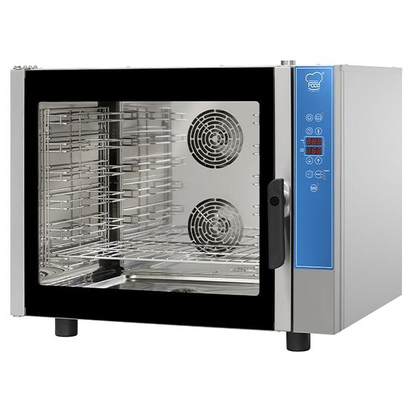 forno gastronomia basic elettrico combinato convezione vapore per 6 teglie gn 1/1 o en60x40 comandi digitali