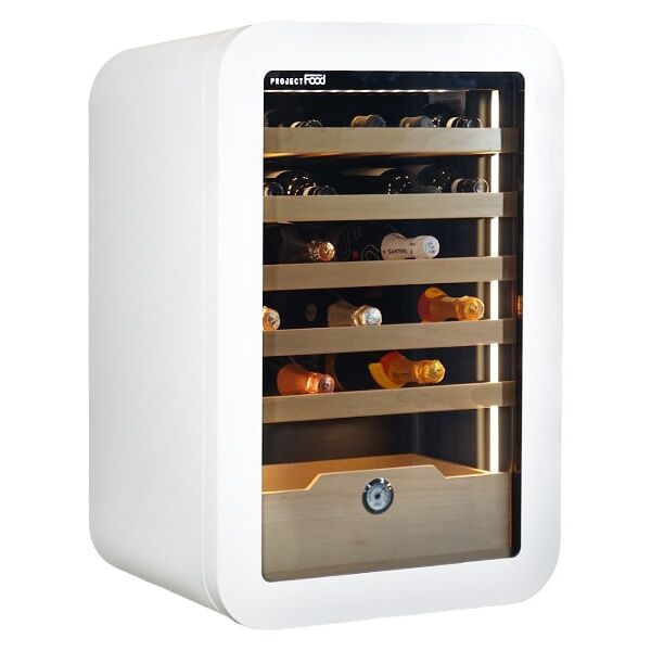 cantina vini premium white per 36 bottiglie mono temperatura a refrigerazione ventilata ripiani in legno