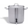 Karel Pentola Inox con Rubinetto e Coperchio Ø40 H 40 cm 50 Litri