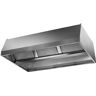 Aluminox Sas Cappa di Aspirazione Centrale Senza Motore Inox 304 - Cm 220 x 380 x 45 h - N° F