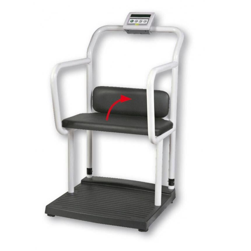 Kinemed Bilancia per Obesi a Piattaforma con Seduta e Corrimano H2412 - Classe Iii - 300 Kg / 100 Gr