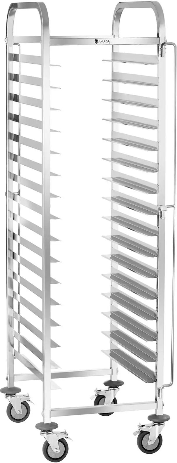 Royal Catering Carrello portavassoi - 16 ripiani per vassoi RCTW-16TB.1