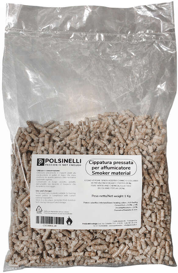 Polsinelli Cippatura in pellet per affumicatore (1 Kg)