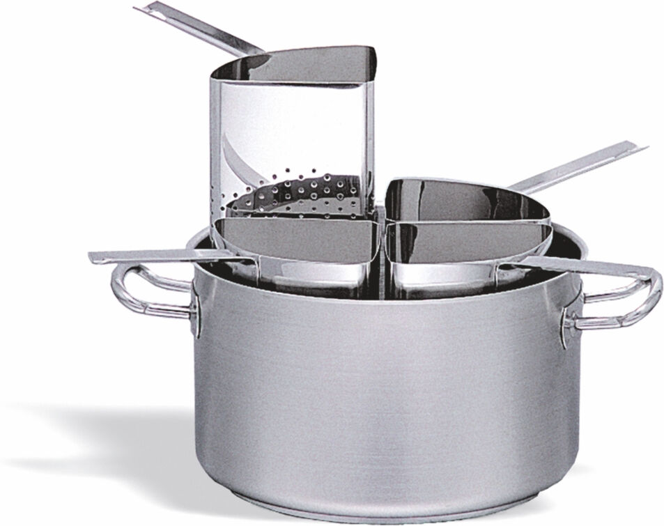 Karel Casseruola Inox Completa con 4 Colapasta Ø35 H 21 cm 20,2 Litri