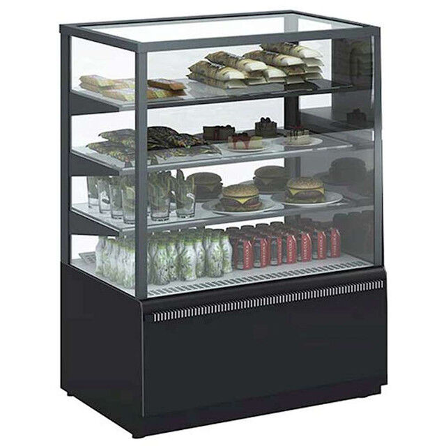 Mec Vetrina Alimentare Espositiva Pasticceria Cubica Ventilata KC70 (Cube) 0 / +7 °C Dim. 90x70x128cm