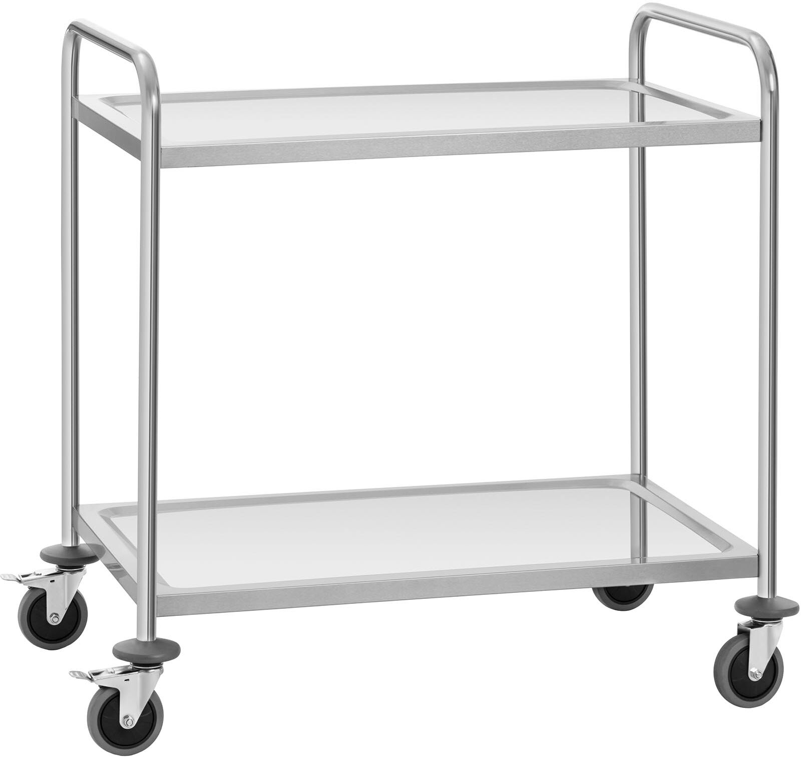 Royal Catering Carrello di servizio - 2 ripiani - fino a 120 kg RCSW-2SQ1