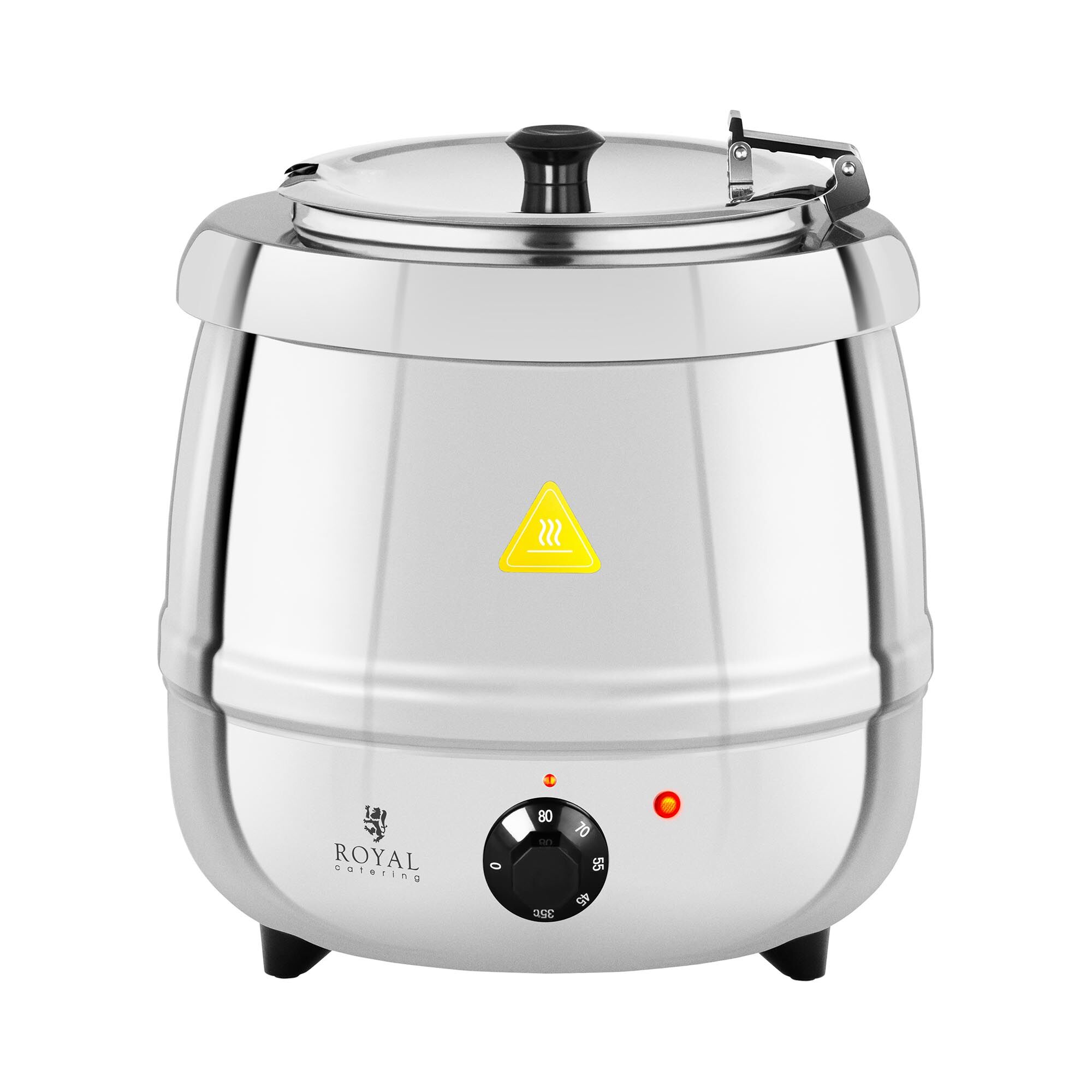 Royal Catering Zuppiera elettrica - 10 L - 400 W - acciaio inox RCST-10SB