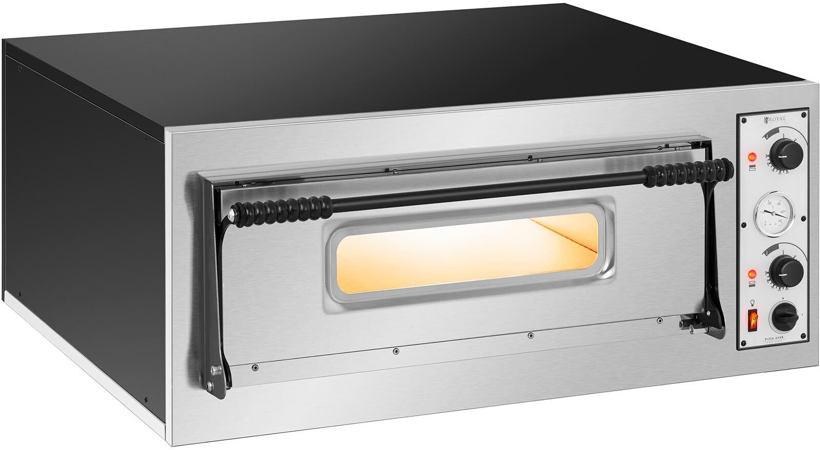 Royal Catering Forno elettrico per pizza professionale - 1 camera - 4 x Ø 32 cm RC-POB4