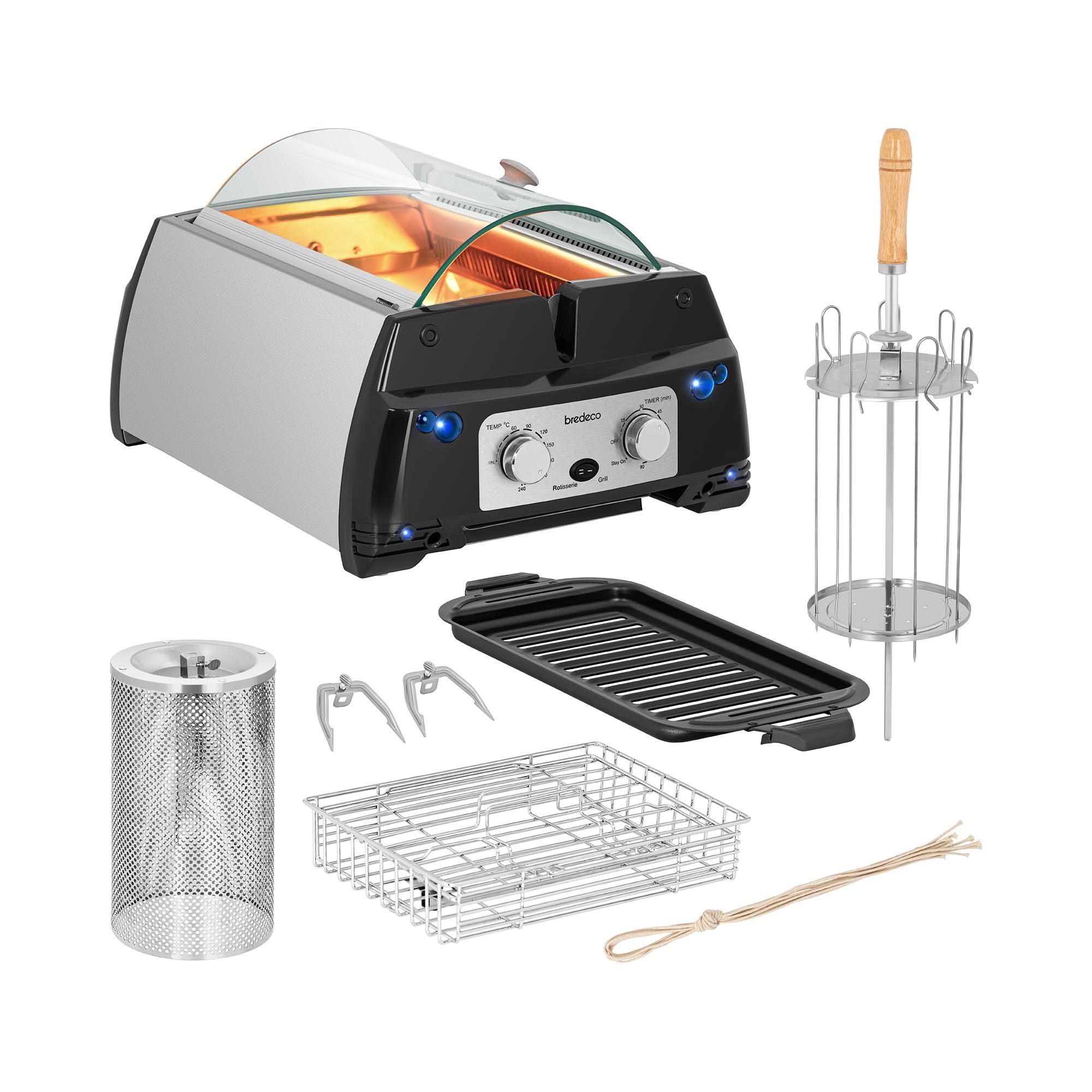 bredeco Barbecue infrarossi - 1.780 W - accessori inclusi BCIG 1800FA