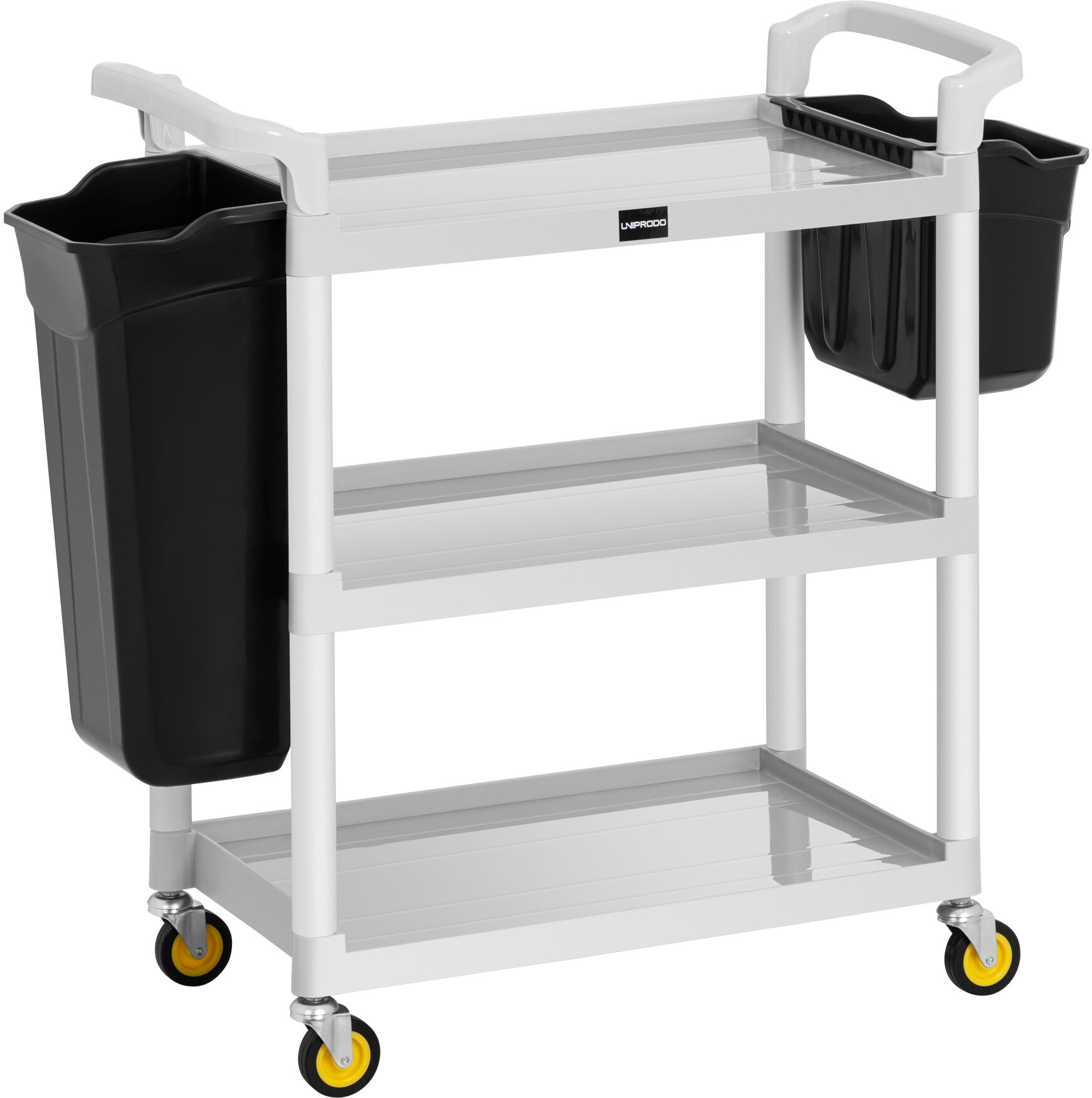 Uniprodo Carrello di servizio - 150 kg - 2 contenitori UNICLEAN 150