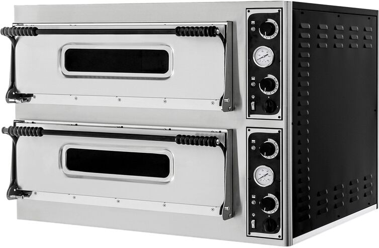 Prismafood Forno Pizza Elettrico BASICMEDIUM44 - 4 + 4 Pizze Ø 32 Cm