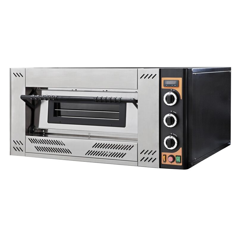 Prismafood Forno Pizza a Gas GASOVEN4 - 1 Camera - N° 4 Pizze Ø Cm 30