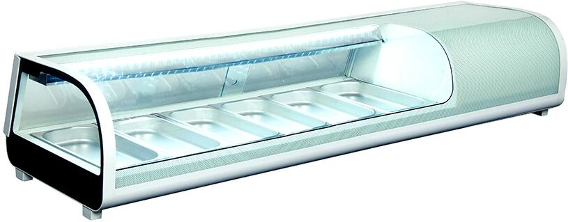 FORCAR Vetrina Refrigerata Statica Sushi - N°6 GN1/3 - Temperatura 0° +12° C