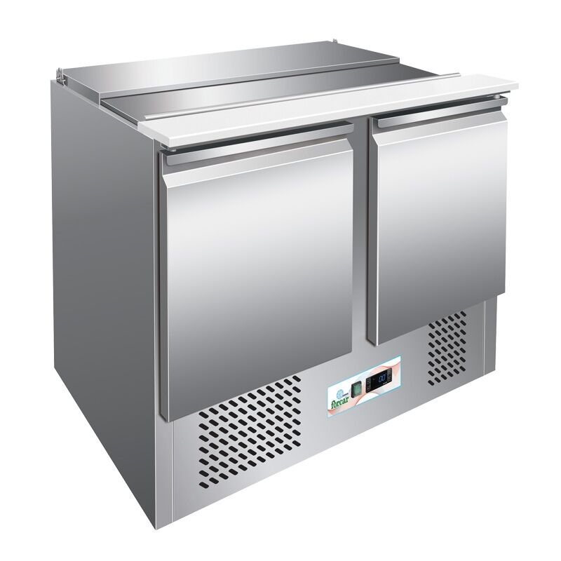 FORCAR Saladette Refrigerata per Insalate con Porta Bacinelle 3 GN1/1 - Temp. +2° +8° C