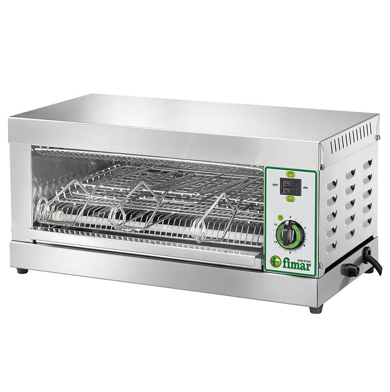 FIMAR Tostiera Elettrica professionale, 3 toast, Inox