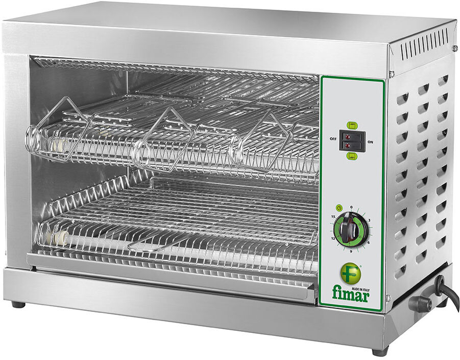 FIMAR Tostiera Professionale 6 Toast Inox