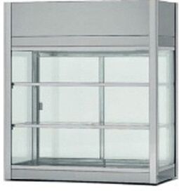 FORCAR Vetrina Refrigerata Inox con Vetri Scorrevoli VFI4716 - 162 Lt