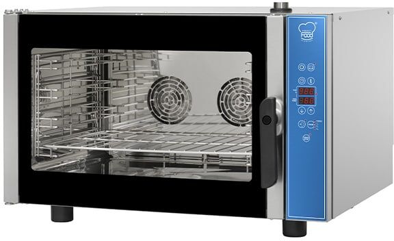 Forno gastronomia basic elettrico combinato convezione vapore per 4 teglie GN 1/1 o EN60x40 comandi digitali