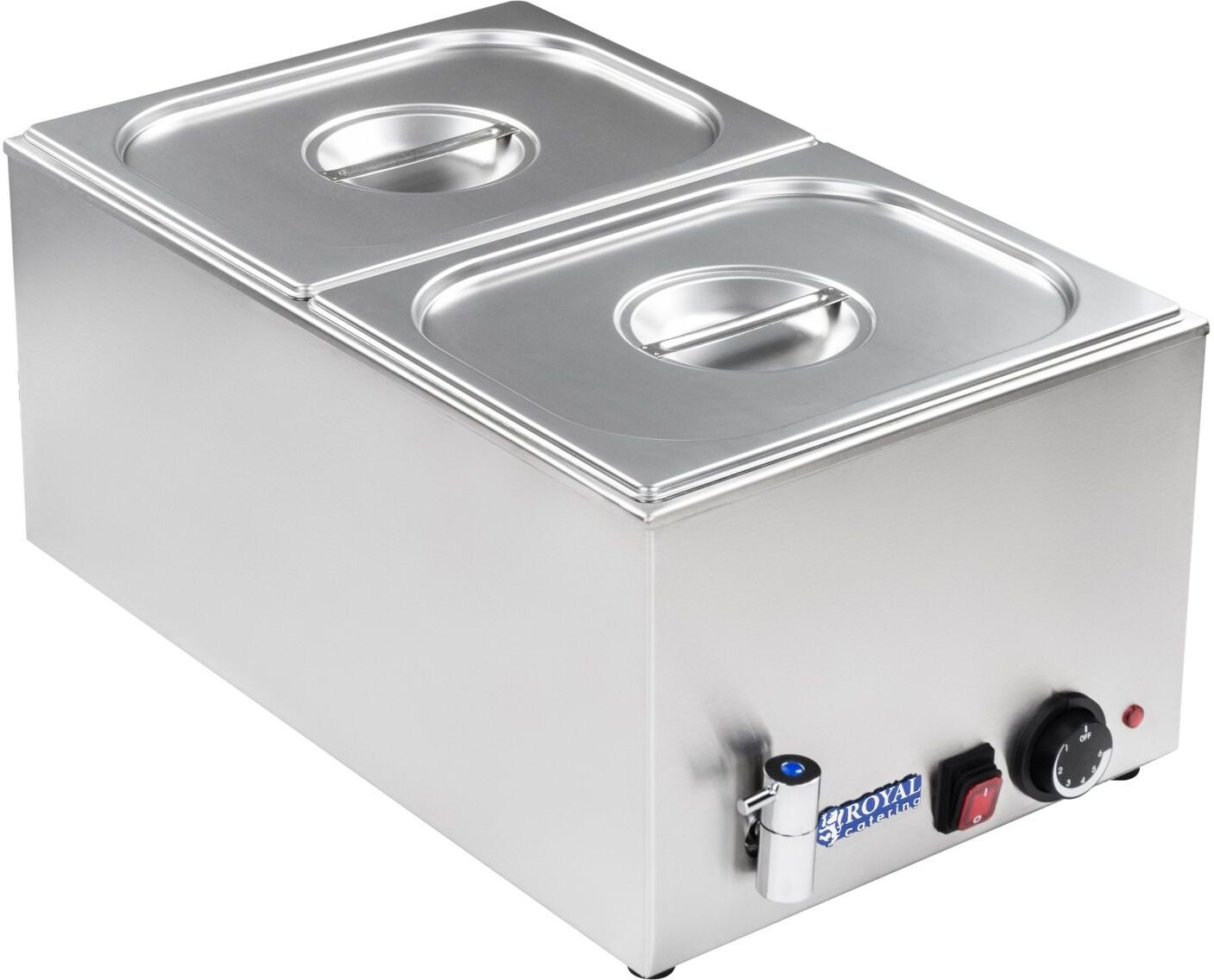 Royal Catering Bain-marie - GN-beholder - 1/2 - Tappekran 10010188