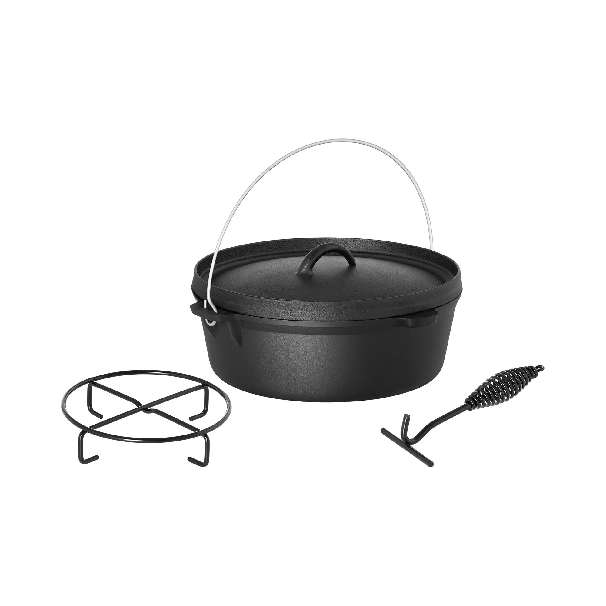 Royal Catering Dutch oven med stativ i støpejern – 6 liter 10011253