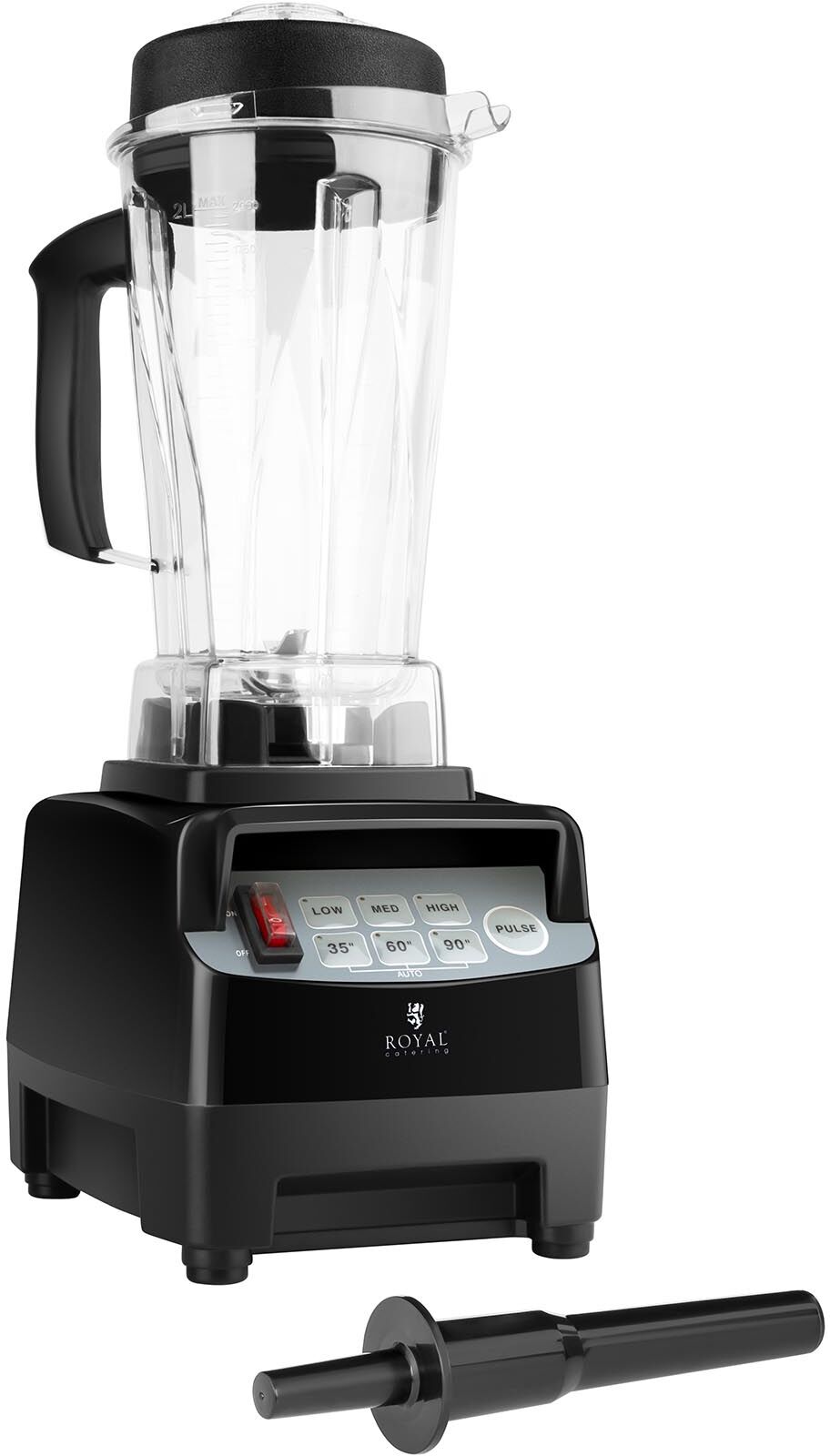 Royal Catering Blender Katana - 1,500 W - 32,000 rpm - Sort - Timer 10011326