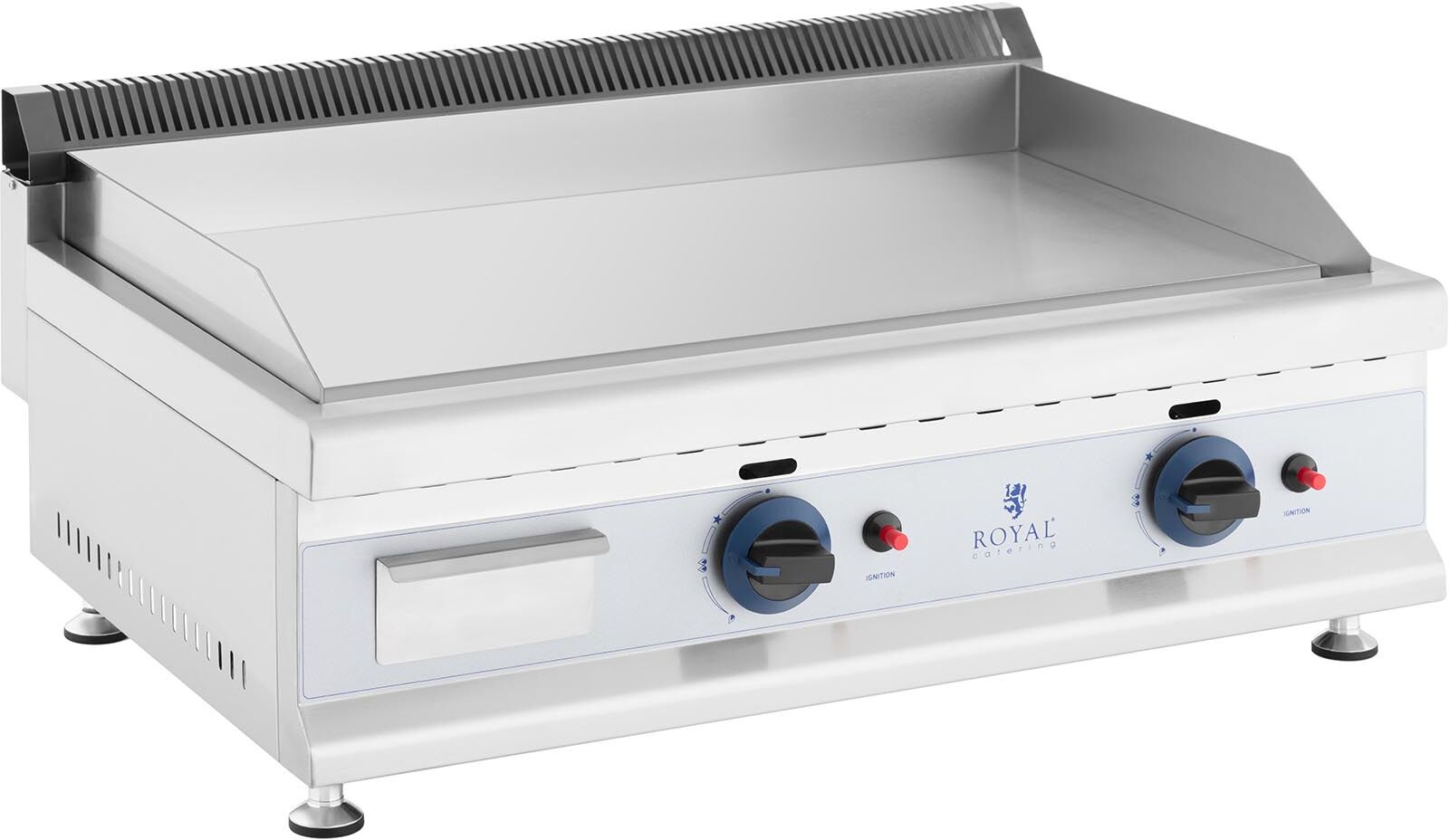 Royal Catering Gassgrill - 74,5 x 40 cm - glatt - 2 x 3100 W - propan / butan - 20 mbar 10011917