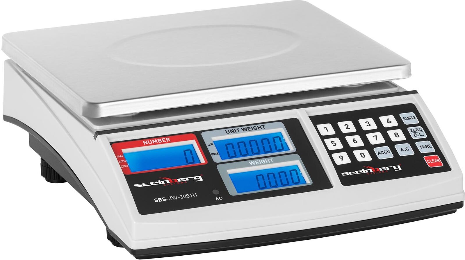 Steinberg Systems Tellevekt - 30 kg/1g - Hvit 10030069