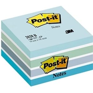 Post-It Kub Fresh Blue, 76x76mm, 450 blad