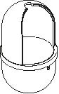 Hewi 477 WC-Bürstenbehälter 1762072 für WC-Bürstengarnitur 477.20.100, maigrün