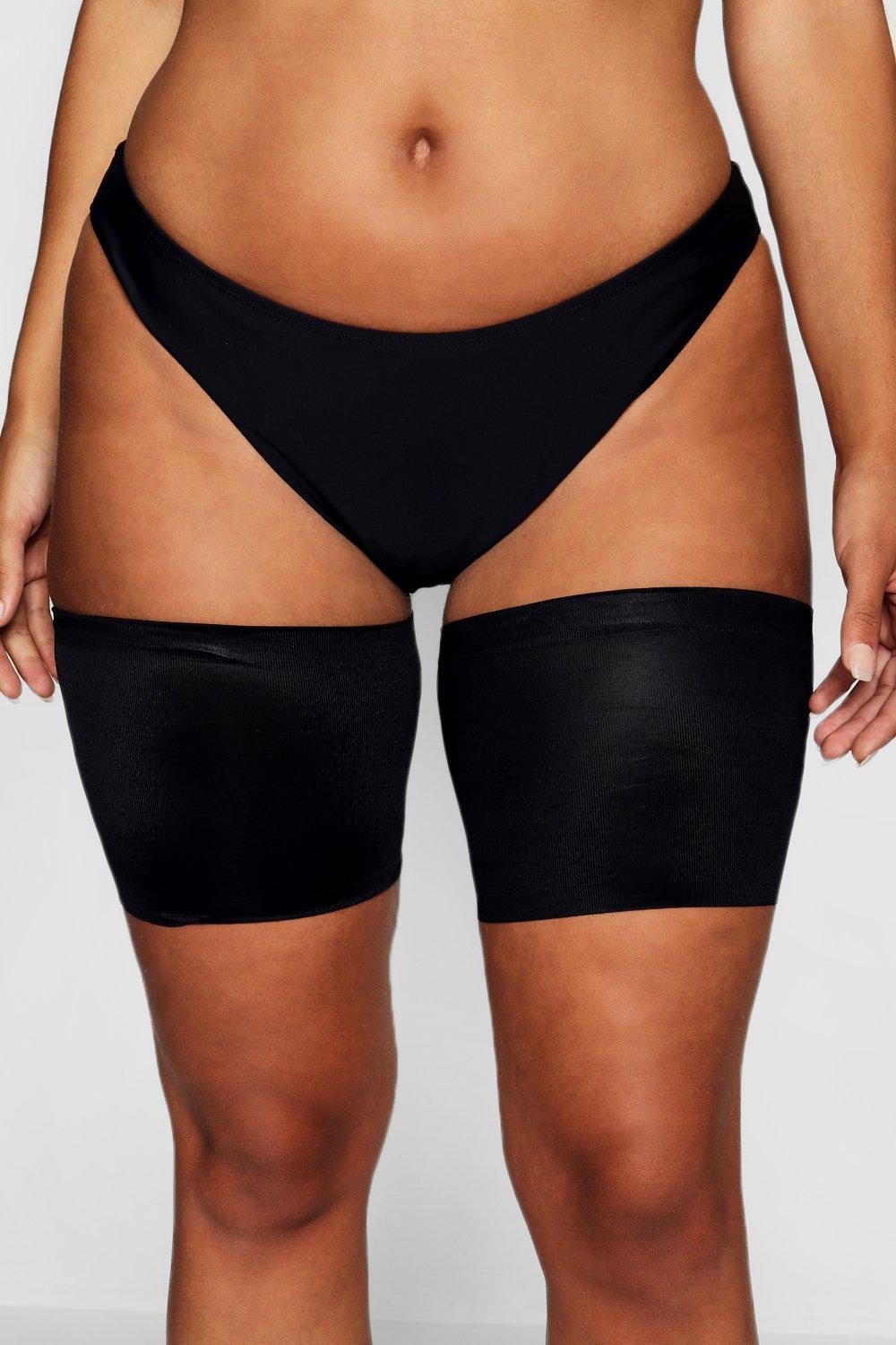 Boohoo Plus Chafing Bands- Black  - Size: 24