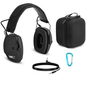 MSW Gehörschutz mit Bluetooth - dynamische Außengeräuschregelung - Schwarz