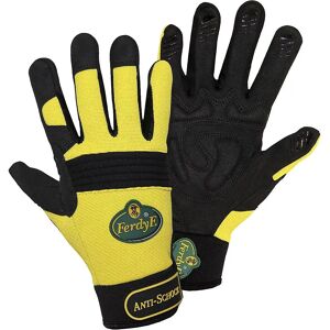 Leipold+Döhle Handschuhe ANTI-SCHOCK, gelb / schwarz, 1 Paar, Größe 9 (L)