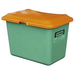 CEMO Streugutbehälter aus GfK, Volumen 200 l, ohne Entnahmeöffnung, Behälter grün