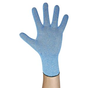 kaiserkraft Schnittschutzhandschuhe, lebensmittelecht, blau, VE 6 Stk, Größe 8 (M)