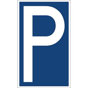 kaiserkraft Parkplatzkennzeichen, Kunststoff, Parkplatzkennzeichnung P, LxH 150 x 250 mm