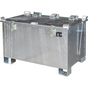 eurokraft pro Akku-Lagerbehälter für Lithium-Ionen-Batterien/-Akkus, Volumen 220 l, LxBxH 800 x 1200 x 750 mm