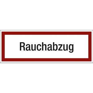 kaiserkraft Brandschutzkennzeichen für die Feuerwehr, Rauchabzug, VE 10 Stk, Folie, LxH 297 x 105 mm