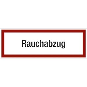 kaiserkraft Brandschutzkennzeichen für die Feuerwehr, Rauchabzug, VE 10 Stk, Kunststoff, LxH 210 x 74 mm