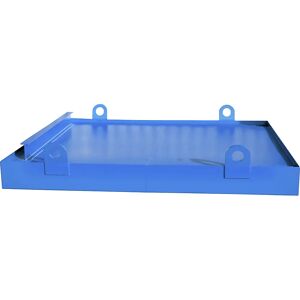 eurokraft pro Auffangwanne für Absetzcontainer, für Absetzcontainer, Auffangvolumen 1036 l, blau