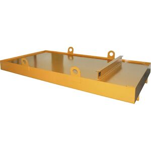 eurokraft pro Auffangwanne für Absetzcontainer, für Absetzcontainer, Auffangvolumen 1222 l, orange