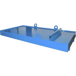 eurokraft pro Auffangwanne für Absetzcontainer, für Absetzcontainer, Auffangvolumen 1222 l, blau