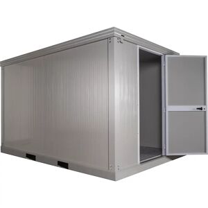 kaiserkraft Isoliercontainer ThermoSafe TS+, grauweiß, mit isoliertem Boden, HxBxT 2400 x 2420 x 3090 mm