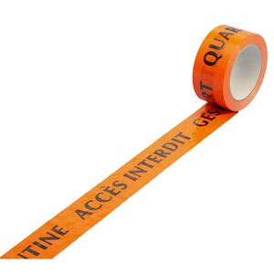 eurokraft basic Warnband, mit verschiedenen Aufdrucken, VE 36 Rollen, Aufdruck ''Gesperrt'', Bandbreite 50 mm