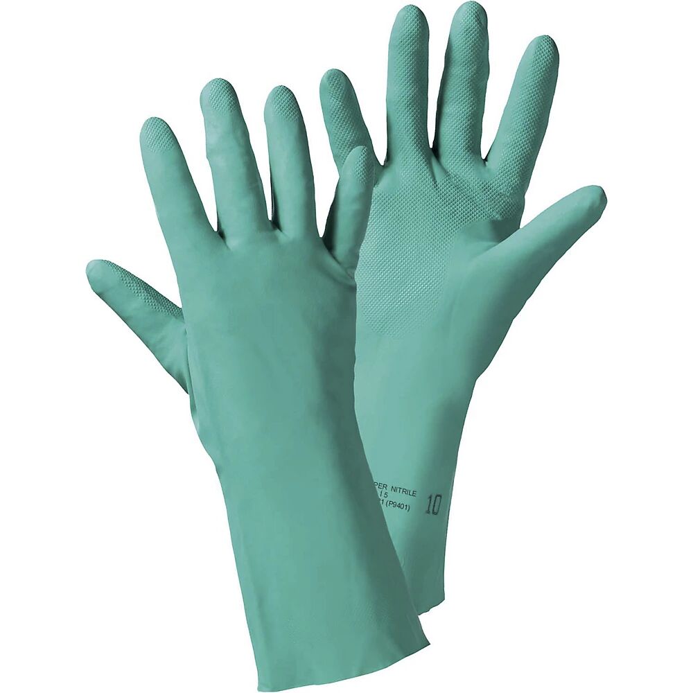 Leipold+Döhle Chemikalienschutzhandschuh grün, VE 12 Paar Größe 10 (XL)