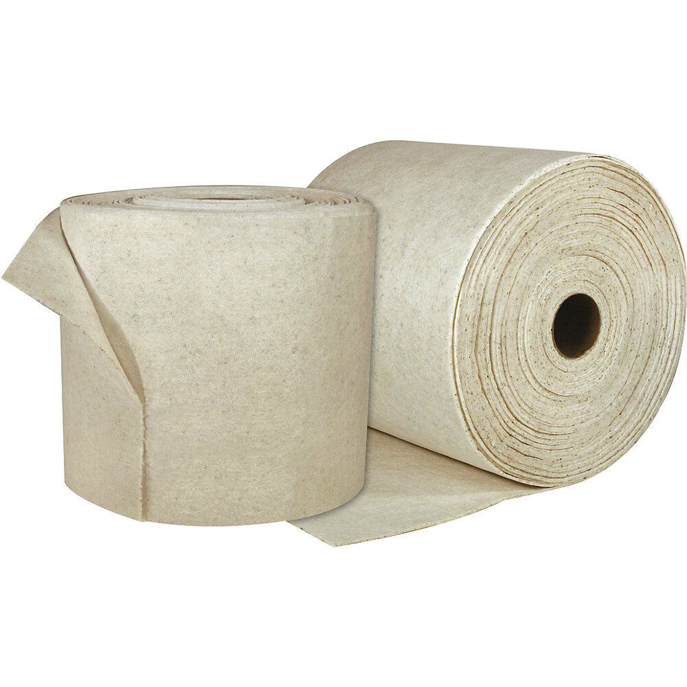 DuraSoak® Bindevlies für Öl Tuchrolle, VE 2 Rollen, Baumwolle 360 mm x 45 m, weiß/natur