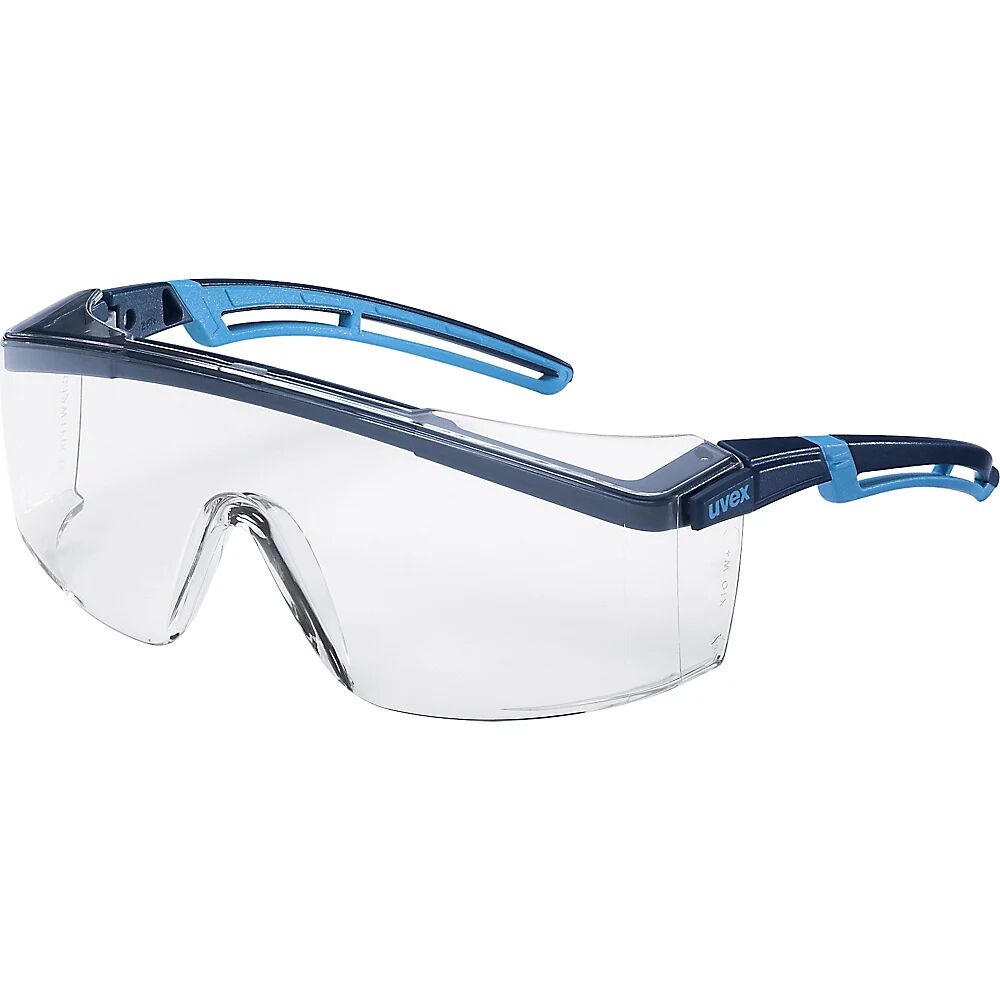 Uvex Bügelschutzbrille atrospec 2.0 kratzfest schwarz/blau, ab 50 Stk